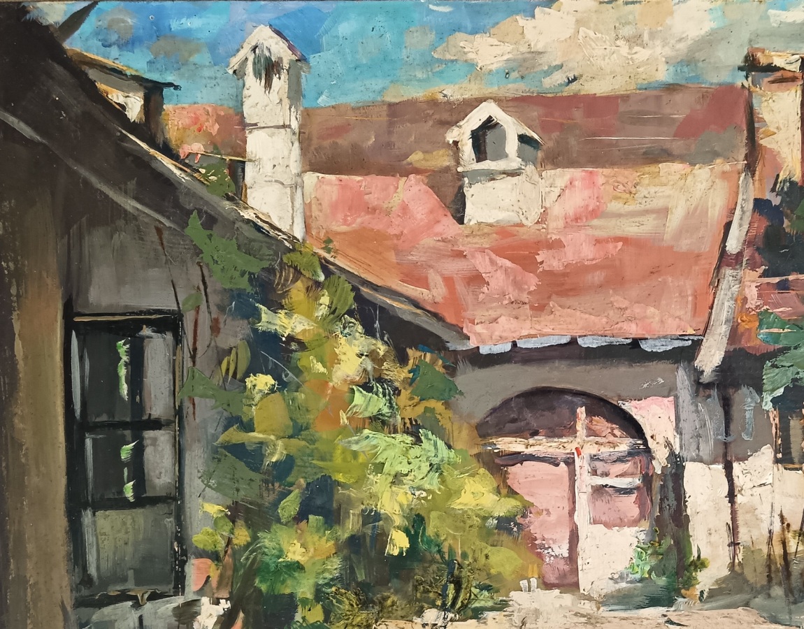 Oil painting signed by Zoltán Gróf (1953–2020)